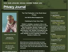 Tablet Screenshot of privacyjournal.net